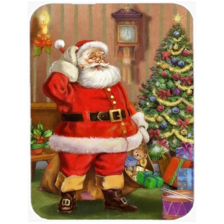 CAROLINES TREASURES Christmas Santa by the Tree Mouse Pad- Hot Pad or Trivet APH4691MP